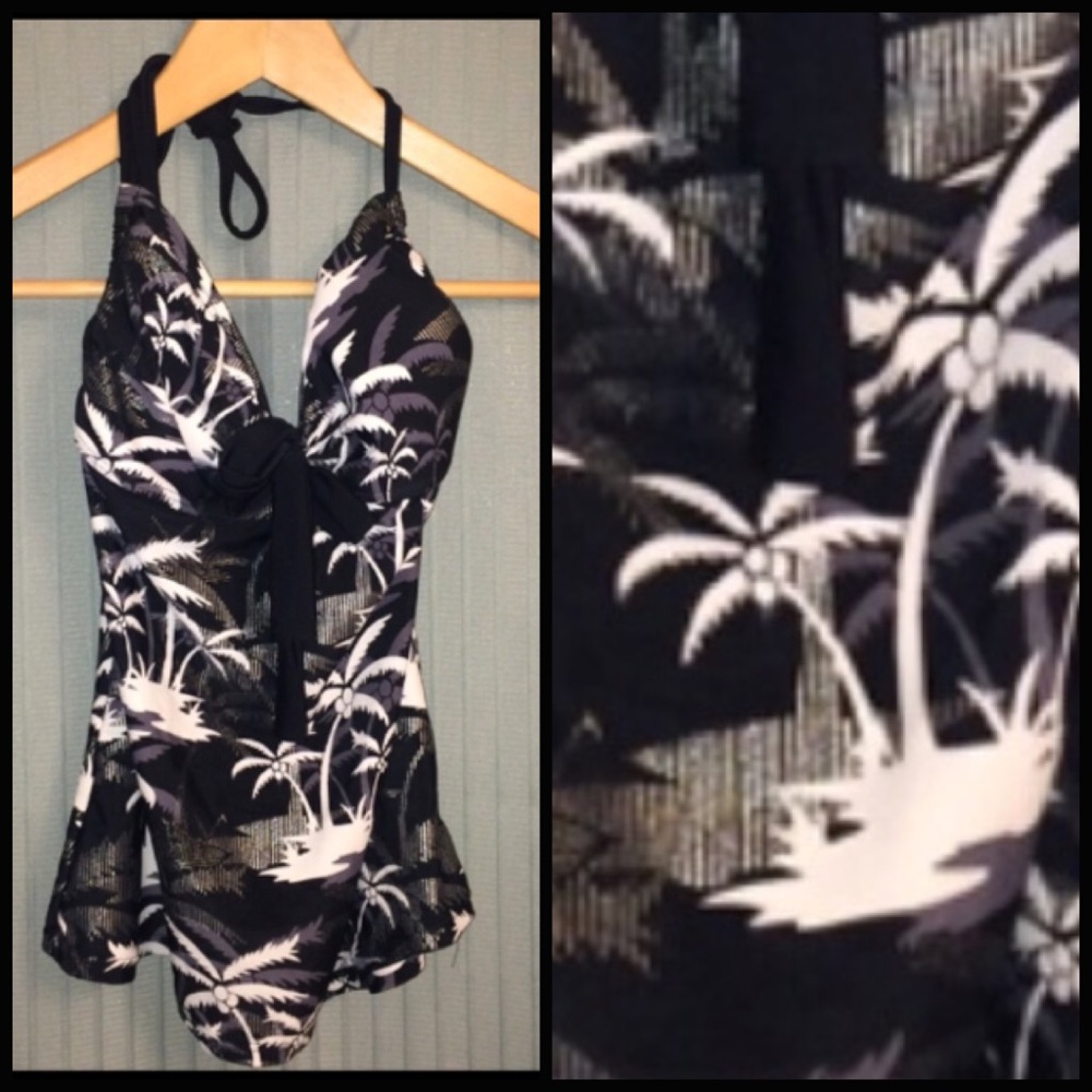 Hawaiian Print Tankini Top